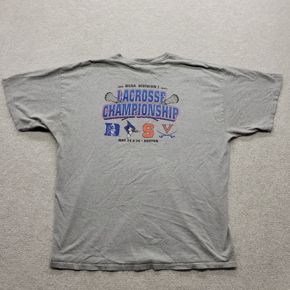 NCAA 2008 Lacrosse Championship T Shirt 2XL Duke Syracuse Virginia Y2K